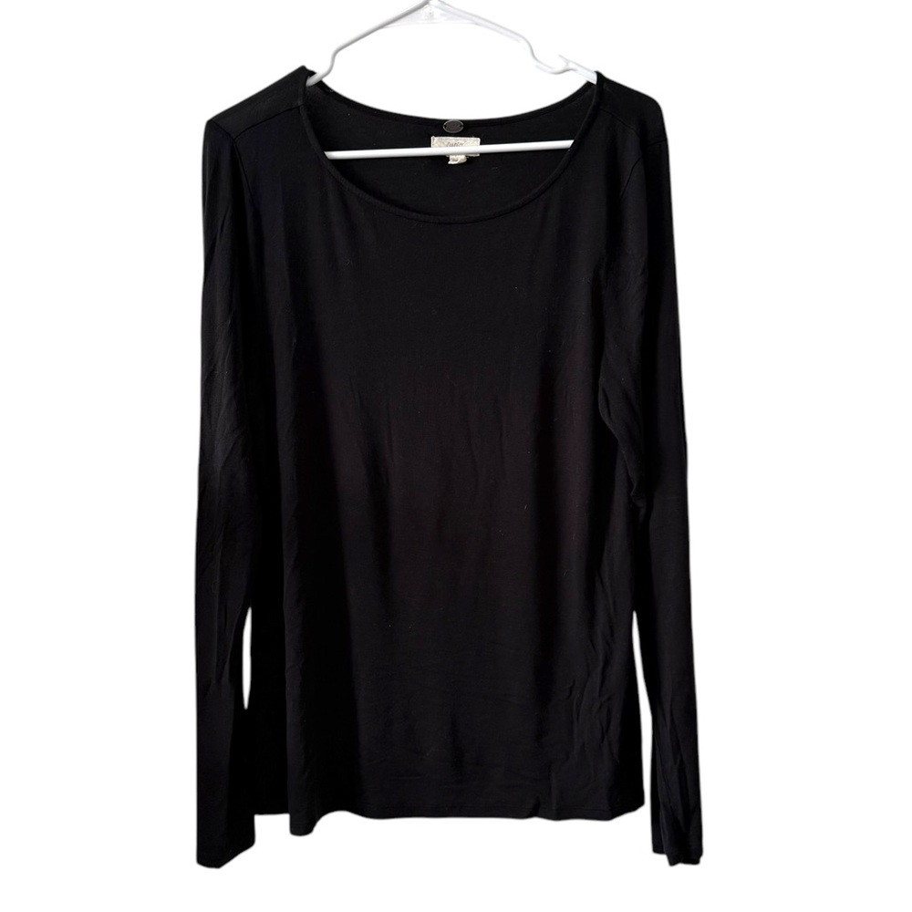 Cupio Black Long Sleeve Stretch Tee – Size Small